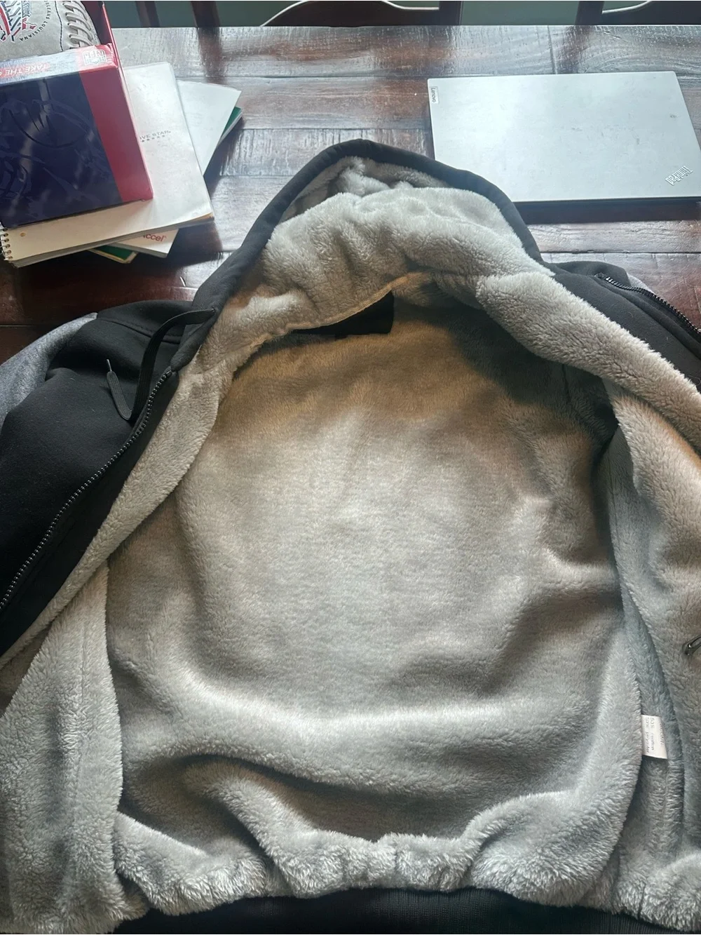 Harley-Davidson Black & Gray Sherpa-Lined Performance Hoodie Jacket